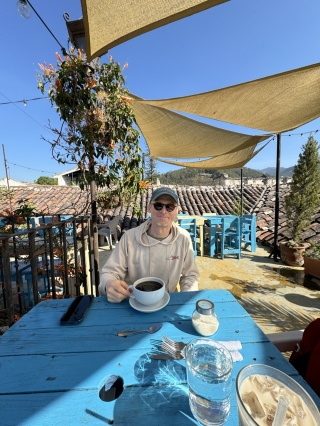 A coffee the size of his head