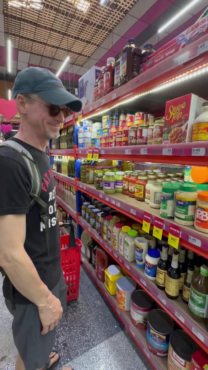 The imported food section