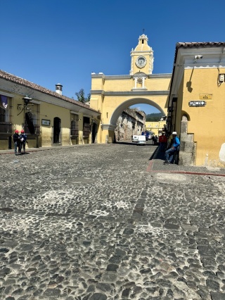 An empty Arco de Santa Catalina