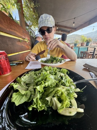 Greens for lunch.  So good.