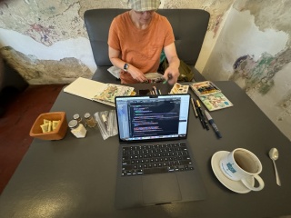 Art and coding.  Everybody’s vacation activities, right?