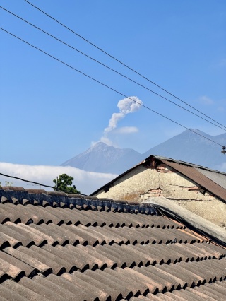 Fuego, very active this morning.