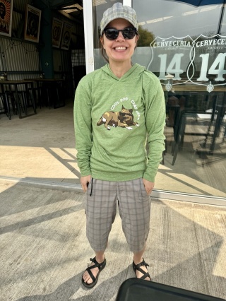 Dog themed apparel. Just try to stop her