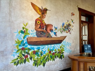 Art at the prettiest Starbucks we’ve seen