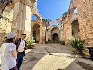 Our guide Aldopho at the Cathedral