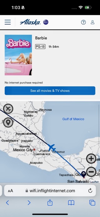 Brian loves a good Barbie flight map