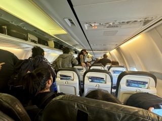 Disembarking from the cheap seats