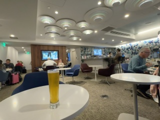 Back in our subterranean lounge