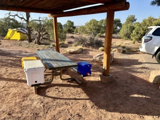 Morning in campsite 8