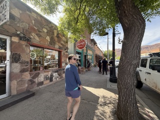 Town day, starting with a bite to eat…
