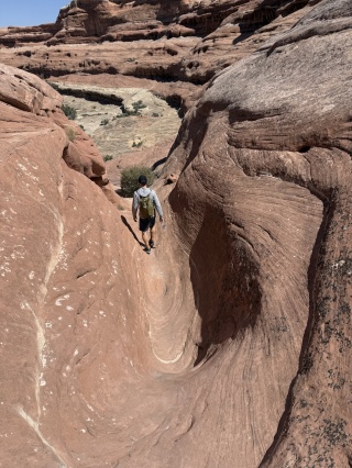 And then down this chute