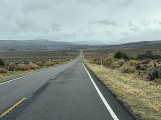Bovine road into Needles to pack up camp and head to our AirBNB