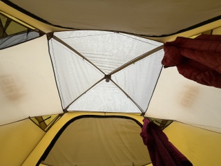 A wet rainfly view...