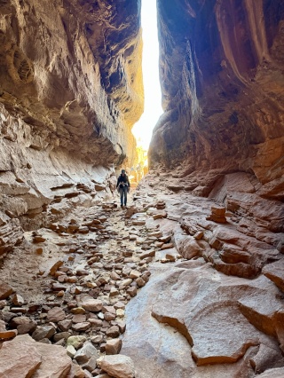 A large crack on the way to a narrow one