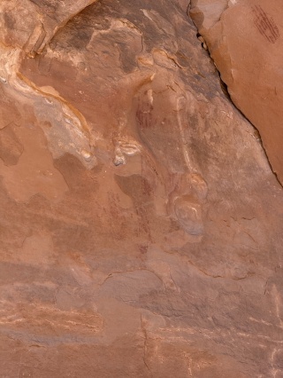 Look close. Hand print pictographs